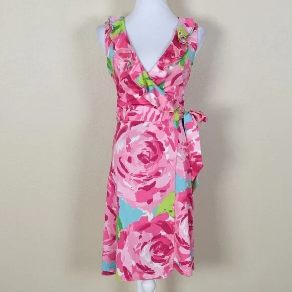 Lilly Pulitzer First Impressions Hayden Wrap Dress S - Picture 8 of 10